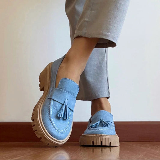 Mocasines Mae Azul