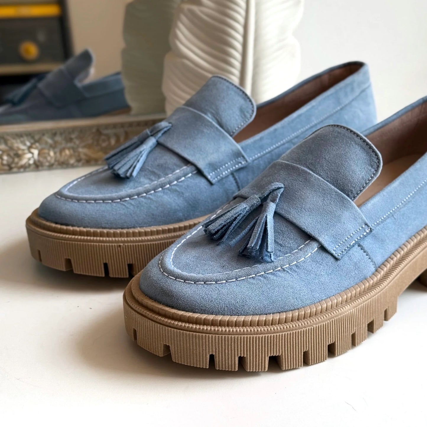 Mocasines Mae Azul
