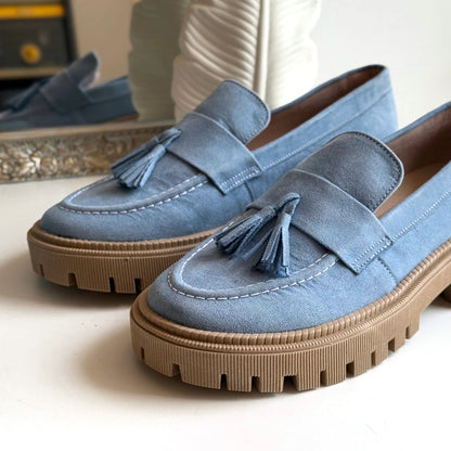 Mocasines Mae Azul