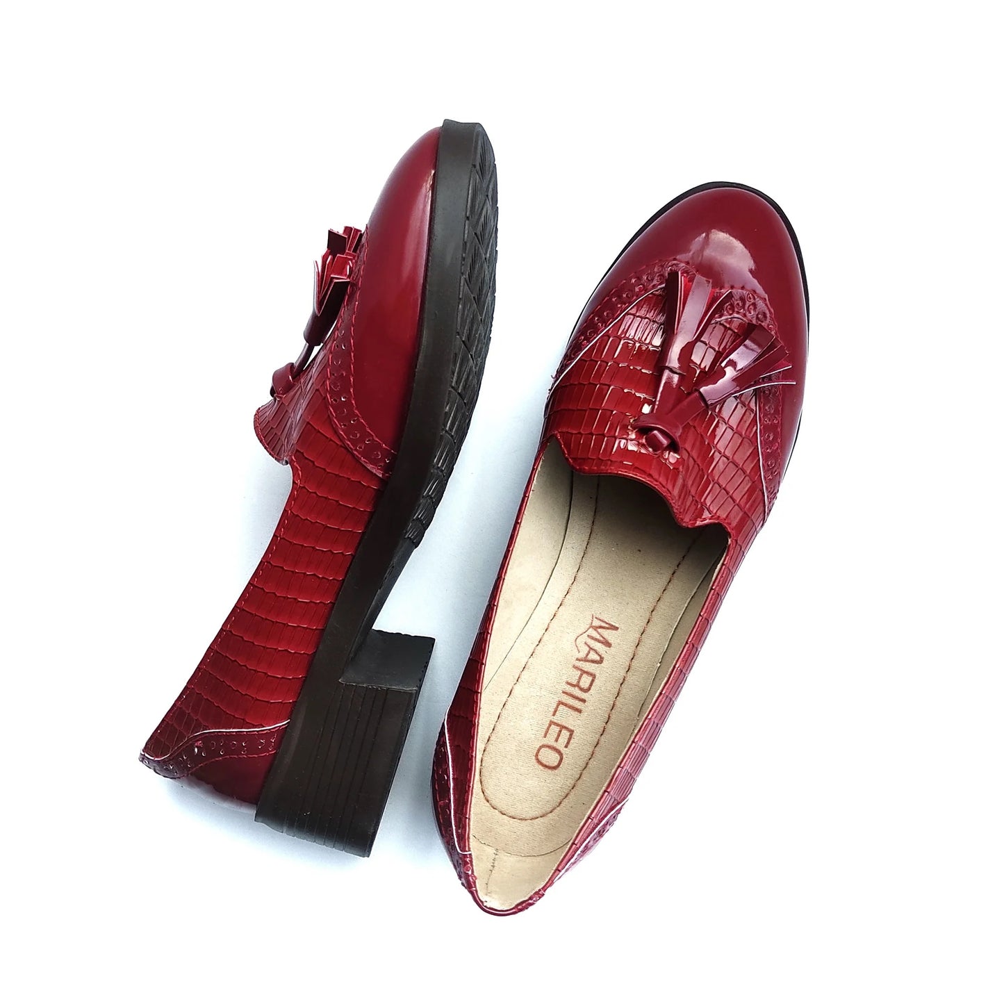 Mocasines Vina Rojo