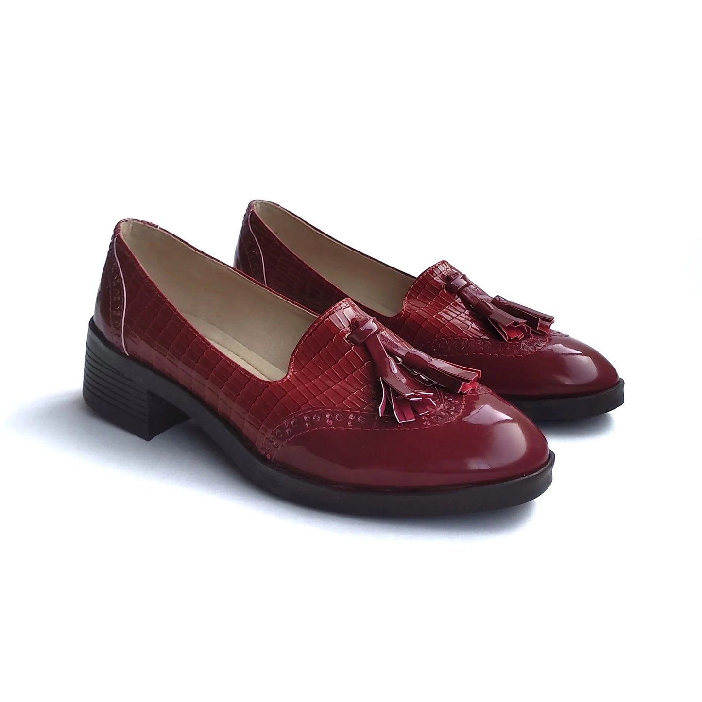 Mocasines Vina Rojo