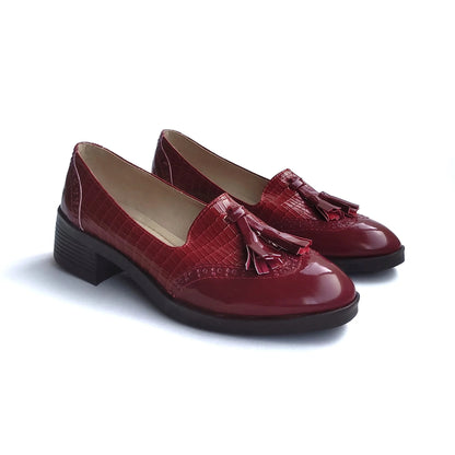 Mocasines Vina Rojo