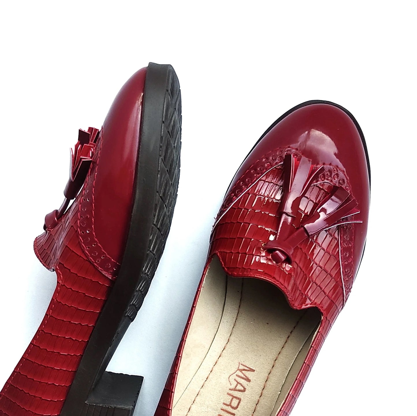 Mocasines Vina Rojo
