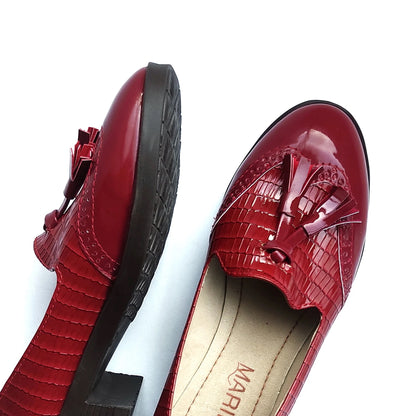 Mocasines Vina Rojo