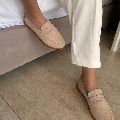 Mocasines Clásicos Beige