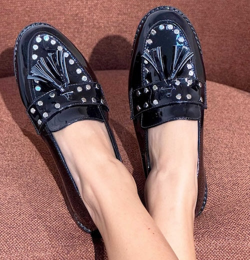 Mocasines Mónica Negro