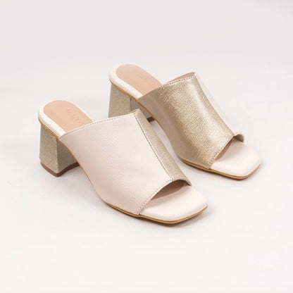 Sandalia Bicolor Dorado
