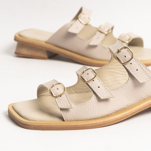Sandalias Selenita Crema