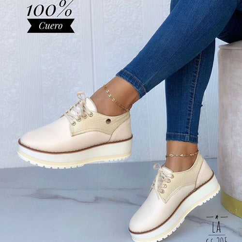 Bolichero en Cuero Beige