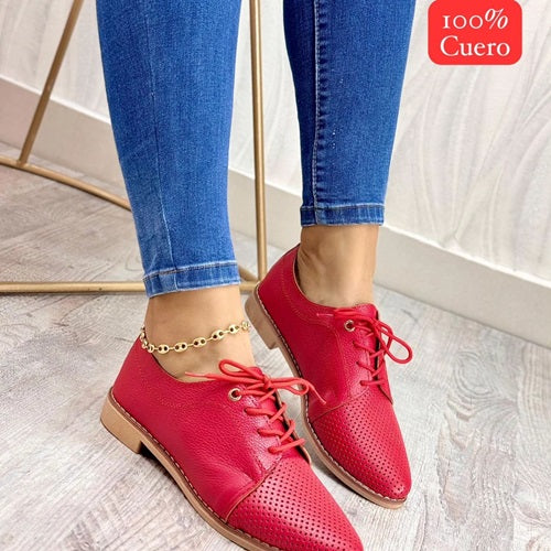 Bolichero en Cuero Rojo