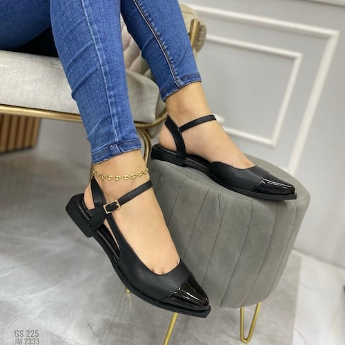 Baleta Destalonada Negro