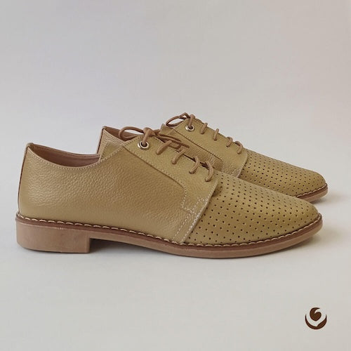 Bolichero en Cuero Beige