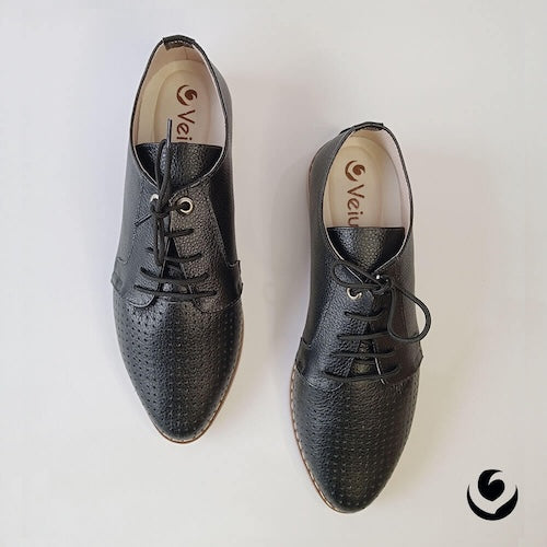 Bolichero en Cuero Negro