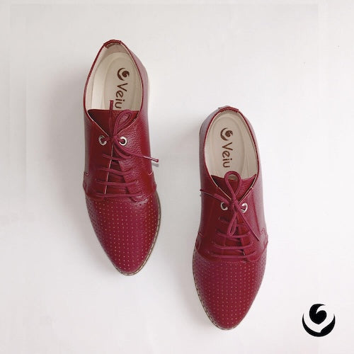 Bolichero en Cuero Rojo