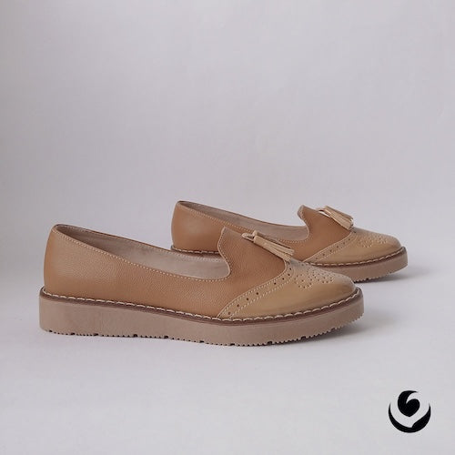 Baletas Charol Beige