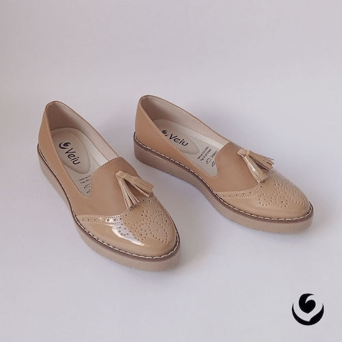 Baletas Charol Beige