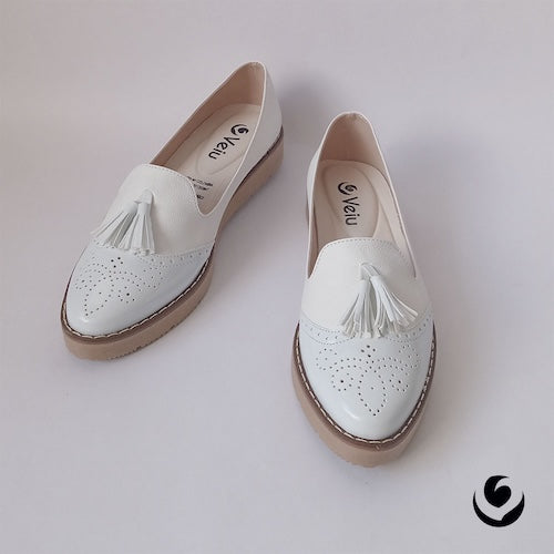 Baletas Charol Blanco