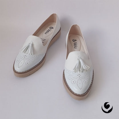 Baletas Charol Blanco