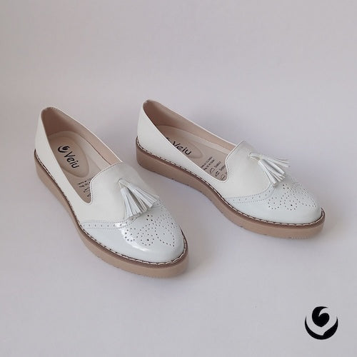 Baletas Charol Blanco