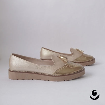Baletas Charol Champaña