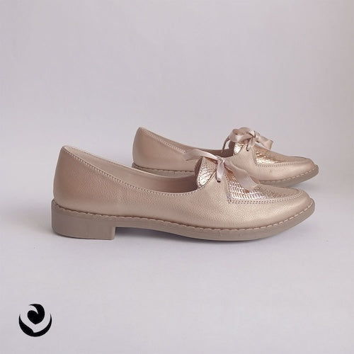Baletas Charol Oro Rosa