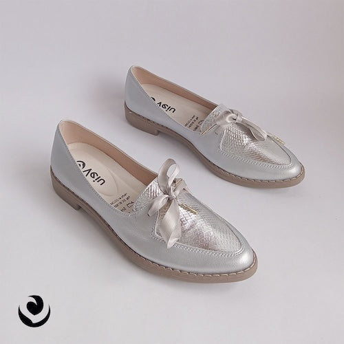 Baletas Charol Plateado