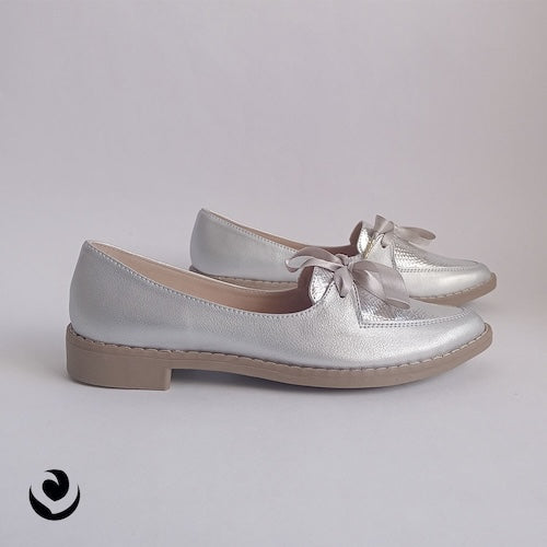 Baletas Charol Plateado