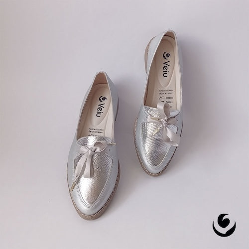 Baletas Charol Plateado