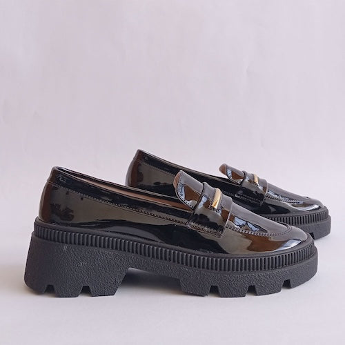 Mocasines Charol Negro