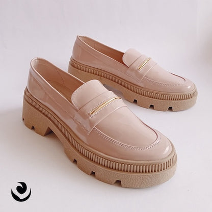 Mocasines Charol Rosa