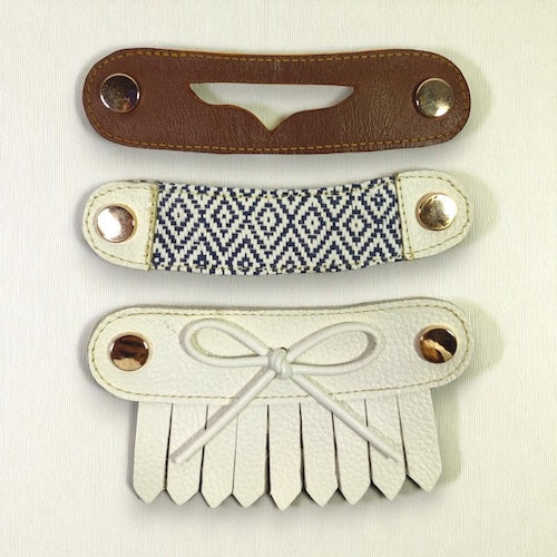 Mocasines en Cuero Blanco - Con Diseño Intercambiable