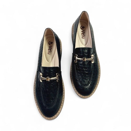 Mocasines en Cuero Negro