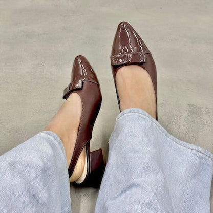 Tacones Cafés Destalonados