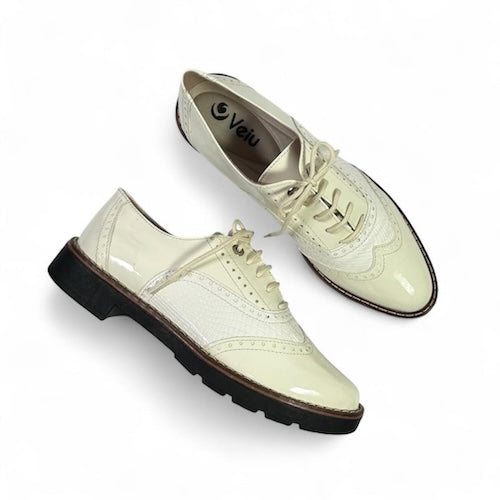 Bolichero Charol Blanco