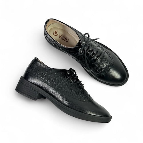 Bolichero en Cuero Negro