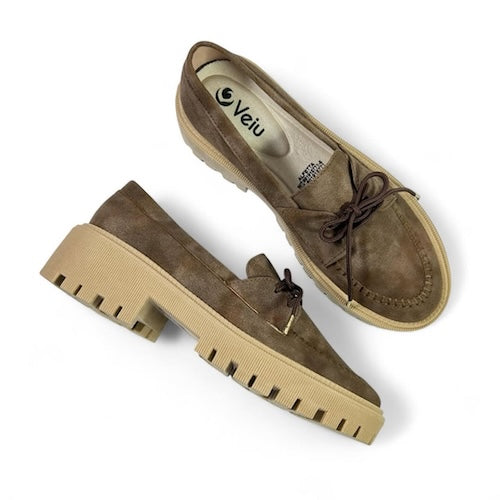 Mocasines Café  Cordones