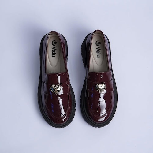 Mocasines Charol Vinotinto