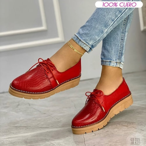 Bolichero en Cuero Rojo