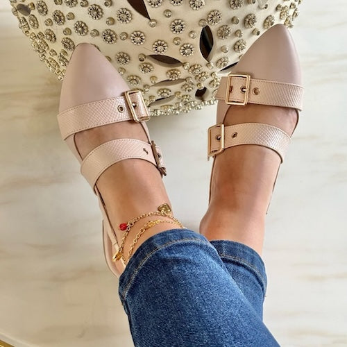 Baleta Destalonada Beige