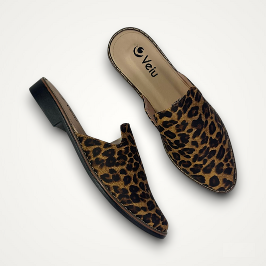 Mules Animalprint Cafe