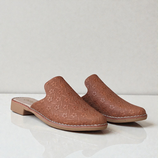 Mules Flores Miel