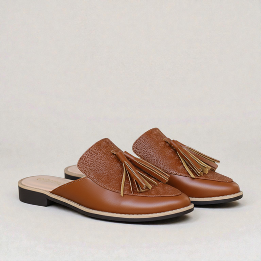 Mules Flecos Miel