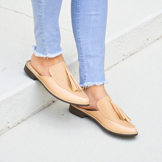 Mules Flecos Nude