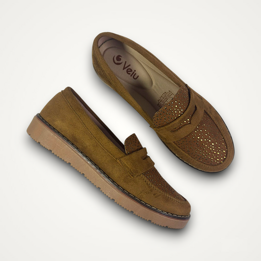 Mocasines Cafés