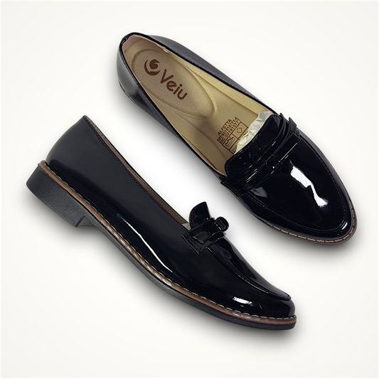 Mocasines Charol Negro