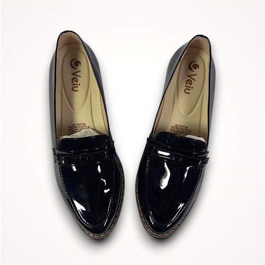 Mocasines Charol Negro