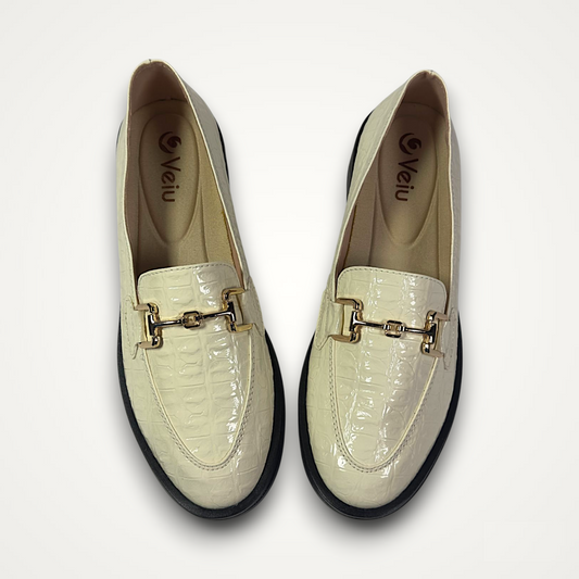 Mocasines Charol Talco