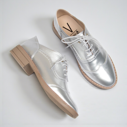 Bolichero Charol Plateado