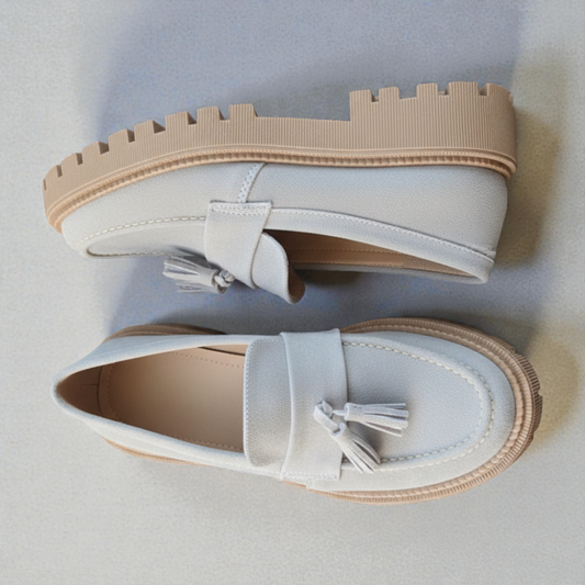 Mocasines Suela Tractor Gris